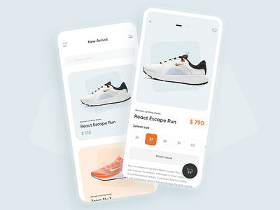 Sneakers store UI concept