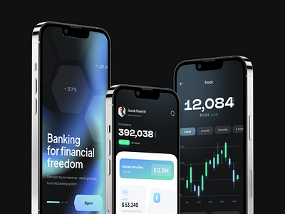 Fintech App banking crypto finance fintech graphic design ui ux