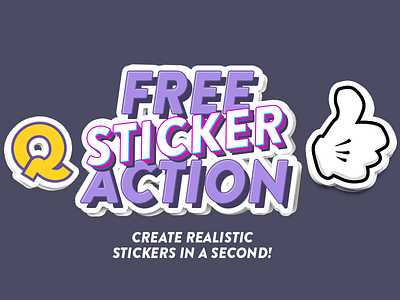 Free Sticker Action action free quad sticker stickers