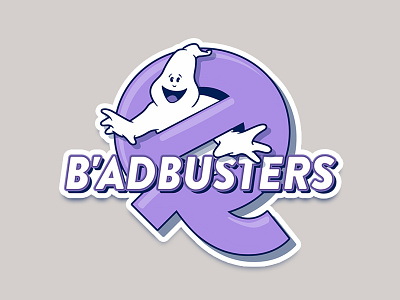 Badbusters sticker badbusters ghostbusters quad sticker stickers