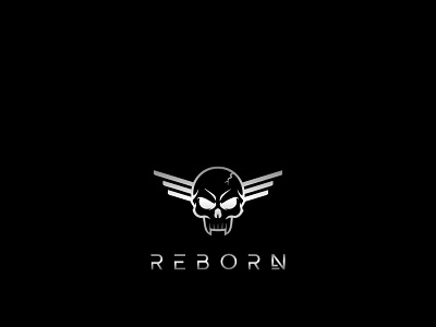Reborn Logo Design by Logo_Pro5 artist artwork behance branding design designer logo logo design logo designer madeonfiverr minimal minimal logo minimalist logo reborn skull logo
