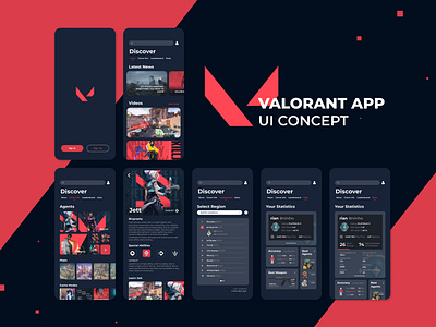 Valorant App UI Concept