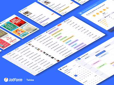 Coming Soon! - JotForm Tables calendar chart collection data database events gird jotform meeting multiple select reports spreadsheet tables tools