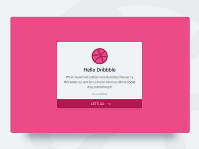 Hello Dribbble Form