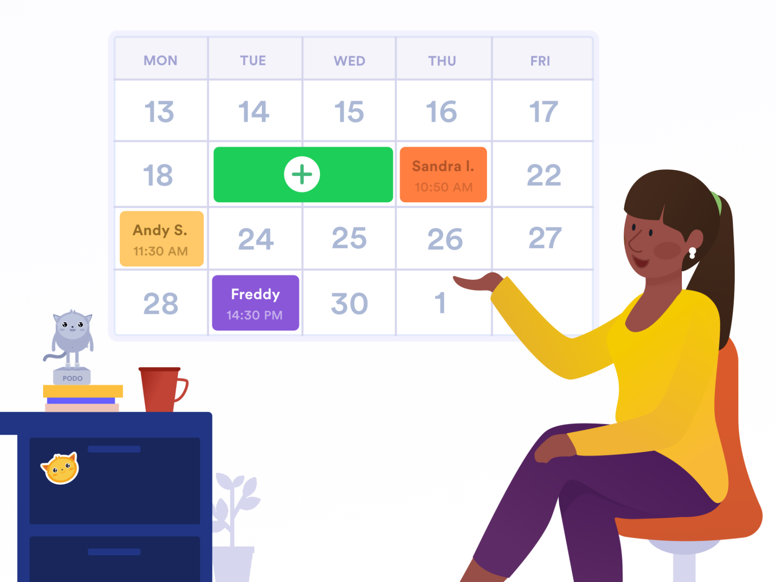 Appointment Slot appointments calendar component data events form google calendar illustration jotform meeting response schedule submission weekly schedule