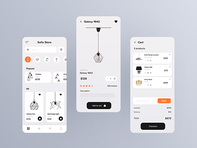 Online Lamp Store | Mobile App