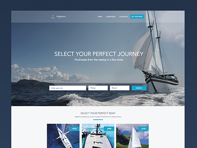 Boat Sharing Site app boat interface ios sea share sketch summer ux web yacht