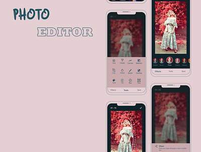 Photo Editor app shimah design ui ux