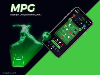 Redesign of the mobile application MPG - MonPetitGazon adobexd app app design application design football football app game gaming mobile design mobile game photoshop redesign refonte sport ui