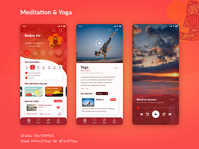 Meditation application - UI UX Design