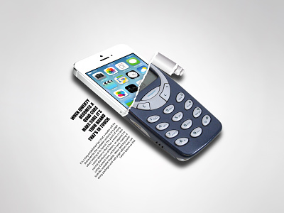 Evolution facebook ads graphic design mobile phone product design