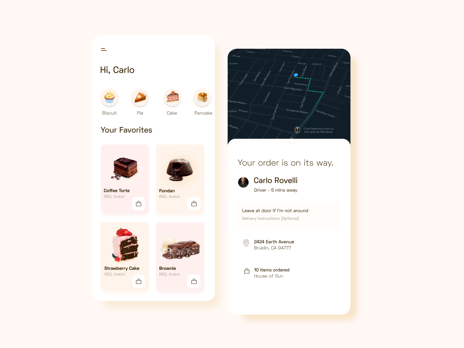 Cakes Delivery App by Lili Einzbern on Dribbble