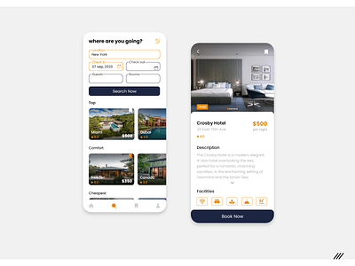 Villa Booking App app booking challenge design designwich designwich school hotel hotel booking ui ui design ux xd