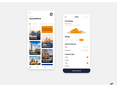 Villa Booking App app booking challenge design designwich designwich school hotel hotel booking ui ui design ux uxdesign