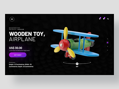 Wooden Toy Airplane