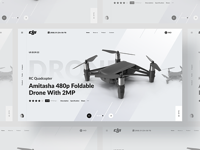 Drone Camera hero banner website
