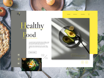 Healthy Food design food health site site design ui ux web website design