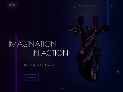 Heart cinema4d design illustration logo site site design ui ux web website design