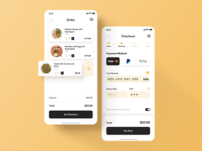 Checkout form checkout form design graphic design mobile app order payment ui
