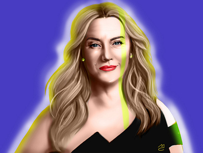 Kate Winslet _ Digital Portrait design digital digitalportrait drawing photoshop portrait portrait art wacom cintiq