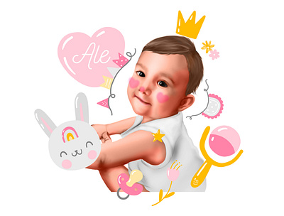 Baby Queen! design digital digitalportrait drawing photoshop portrait portrait art wacom cintiq