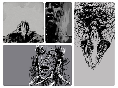 Digital Painting artwork digital art digital painting monochrome