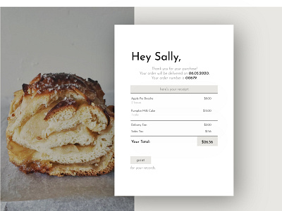 daily UI 17 - email receipt