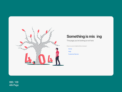 Daily UI Challenge : 008 404 Page