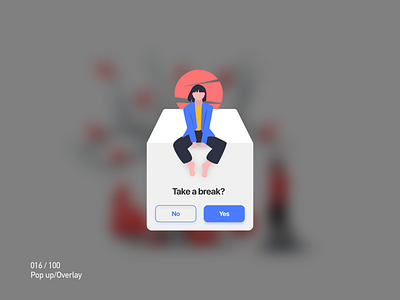 Daily UI Challenge : 016 Pop up/Overlay dailyui overlays popup ui ux