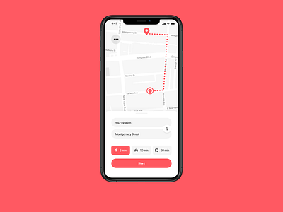 Daily UI Challenge : 020 Location tracker adobexd dailyui location tracker ui