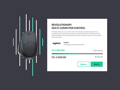Daily UI Challenge : 032 Crowdfunding Campaign adobexd crowdfunding crowdfunding campaign dailyui ui