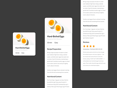 Daily UI Challenge : 040 Recipe adobexd dailyui recipe recipes ui