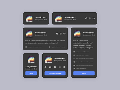 Daily UI Challenge : 045 Info Card adobexd dailyui info card infocard ui