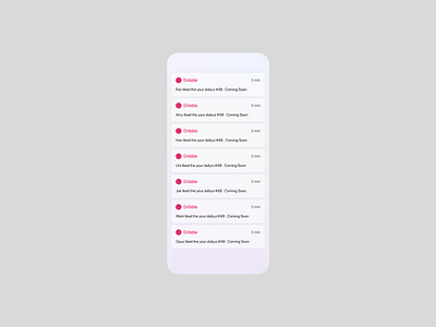 Daily UI Challenge : 049 Notification adobexd dailyui notification notifications ui