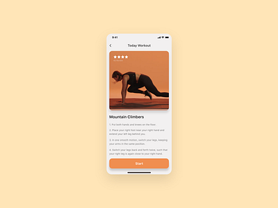 Daily UI Challenge : 062 Workout of the day