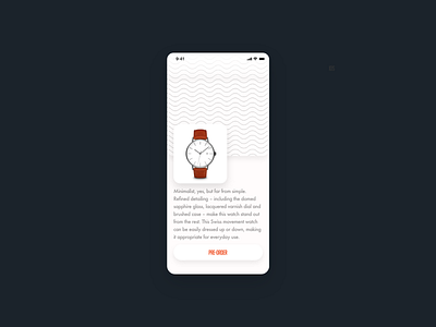 Daily UI Challenge : 075 Pre order