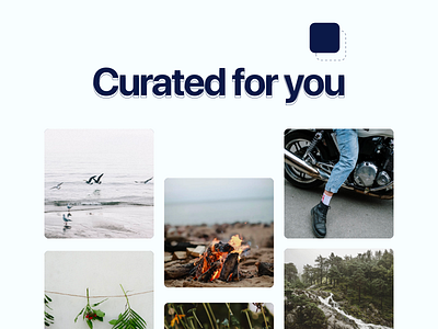 Daily UI Challenge : 091 Curated for you