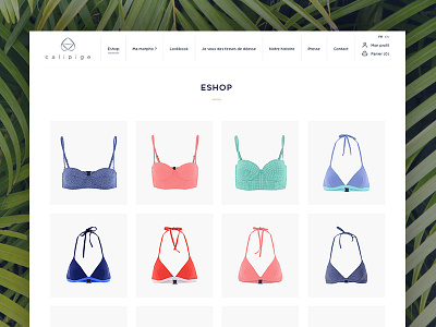 Swimwear webshop design eshop swimwear ui web