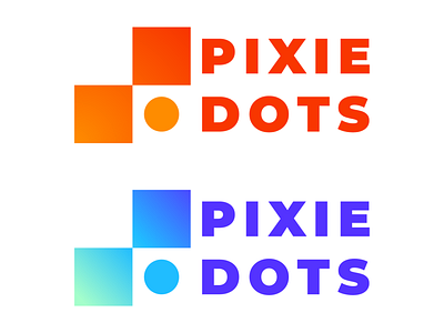PIXIE DOTS art branding design dots flat icon illustration illustrator logo minimal pixel pixel art pixel perfect print vector