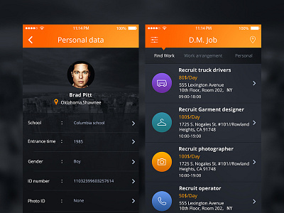 D.M.Job beautiful color interface ui