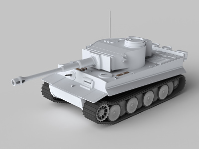 3D Tank Model 3d art 3d artist 3dsmax advanced army design german illustration keyshot model modeling models professional realistic tank tanks tiger vehicle ww2