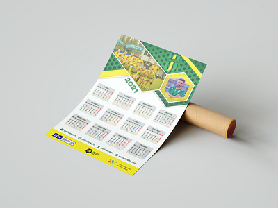 Calendar 2021, FC Polkissya calendar graphic design illustraion poster design