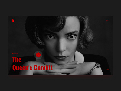 The Queen's Gambit design ecommerce landing landingpage minimalism ui uiuxdesign ux webdesign website