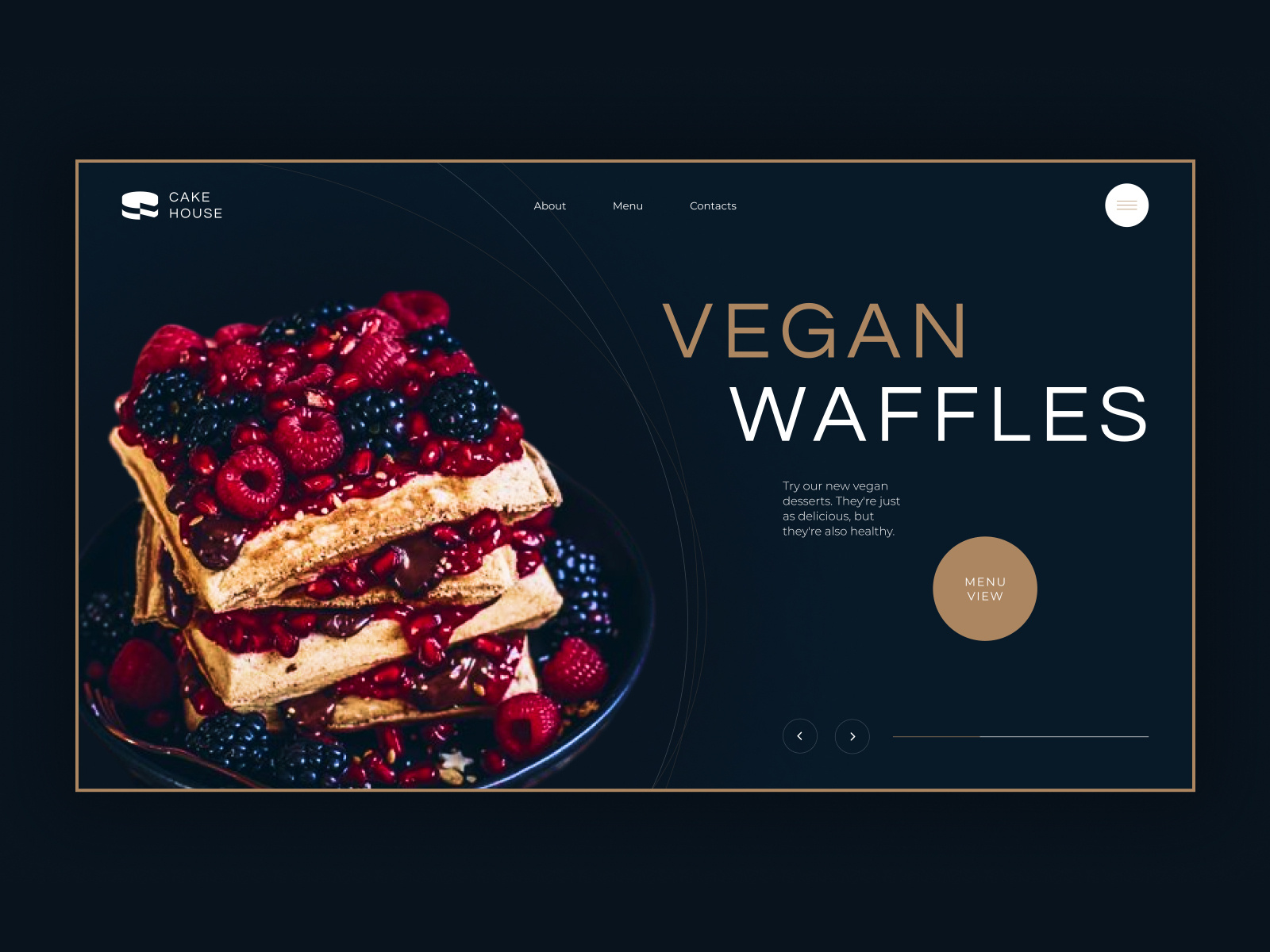 Vegan desserts website design by Kristina Maltseva on Dribbble
