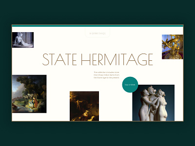 Redesign of the Hermitage Museum website art clean culture daily design ecommerce hermitage homepage museum premium redesign ui uiuxdesign ux webdesign website