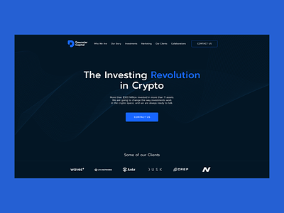 Investment Fund crypto cryptocurrency design fund home homepage investment landingpage ui uiuxdesign ux webdesign website