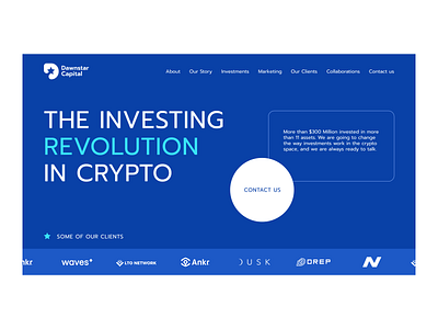 Investment Fund | Crypto crypto cryptocurrency design fund home homepage investment landingpage ui uiuxdesign ux webdesign website