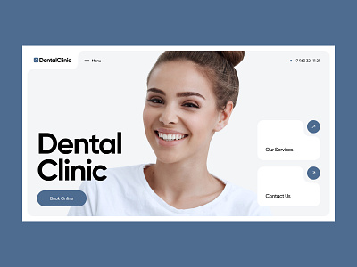 Dental Clinic Website Design care clinic dental dentist dentistry design doctor health healthcare medical medicine services teeth tooth ui uiuxdesign ux webdesign website