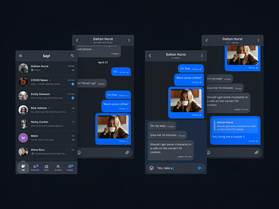 Direct Messaging App Concept