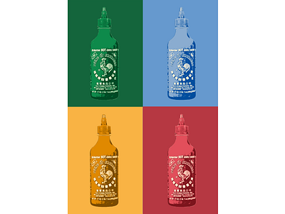 Siracha pop art print